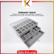 SK-K148 Women's Jewelry Box 3 Drawers Jewelry Box with Non-Section