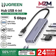 UGREEN 4-in-1 USB 3.0 Hub Converter For Laptop and Computer 4-in-1 USB HubETC (50985)