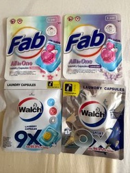 全新獨立包裝威露士，FAB洗衣珠 1.5@1粒