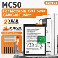 100% New Battery MC50  For Motorola  G9 Power/G60/G40 Fusion Phone Bateria + Free Tools