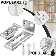 POPULAR Closet Door Brackets, Durable Stainless Steel Bi Fold Door Pivots, Accessories Hardware Guide Wheel Track