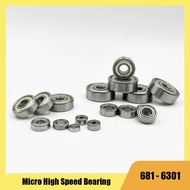 Precision Small  Bearing 681~6301ZZ Precision Miniature Miniature Bearing High-speed Toy Motor Model