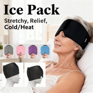 Heat Therapy Headband Gel 35% Relief Dry Eyes Fever Migraine Headache for Cold & Reusable