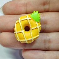 Pineapple Doughnut / Doughnut Charm / Deco / Add ins / Toy / Accessories / Slime