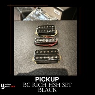 Pickups bc rich black set hsh