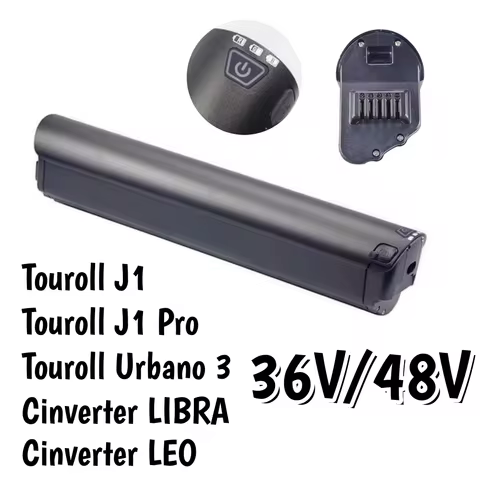 Touroll J1 36V 48V 14Ah 12Ah 10.4Ah 13Ah 15Ah 17.5Ah Ebike LI-ion Battery for Touroll J1 Pro Urbano 