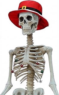 Geyoga 12ft Skeleton Outfit Christmas 12 Foot Skeleton Accessories 12 feet Large Skull Costume Giant