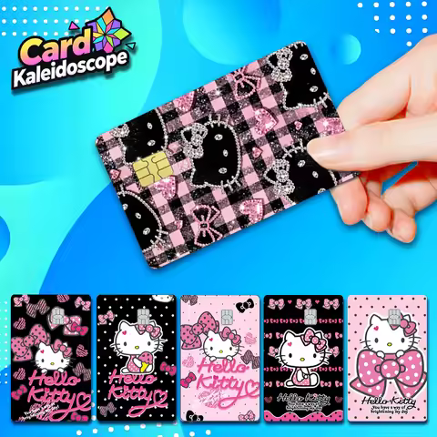 Cartoon Cute Credit Card Skin Sticker Suitable for Decorating VISA JCB AMEX MasterCard and Other IC 