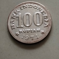 Uang Kuno Indonesi Koin Rp.100 Tebal Tahun 1971