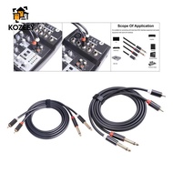 [KOZEEY] 1.5M/3M RCA to 6.35mm Audio Cable Male to Male Solid Audio Adapter Cable for Elertronic Qrg