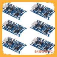 6PCS for  Charging Module with Battery Protection 18650  5V Micro-USB 1A Charge Board for 18650 skjs