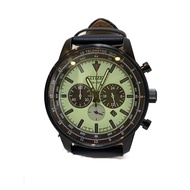 CITIZEN mens watches quartz wrist watch Analog leather green Black SS CA4505-21X Direct from Japan S