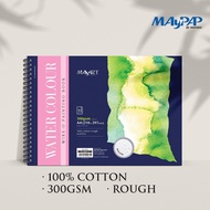 MayArt SC Wire-O Watercolour Book 300gsm 100% Cotton Rough A3/A4 Buku Cat Air Wire-O