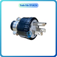 Tien Thanh PC2 - 7320 15A 250V 3-pin shatterproof rubber plug 2 flat 1 round