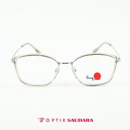 Optik Saudara - Lucy law Frame - Stylish Semi Cat Eye Women's Glasses F LL H00422 C7 53