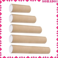 [Sohad] Large Cardboard Mailing Tube Art Poster Roll Shipping Tube with Caps for Blueprint and Chart