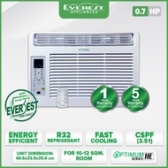 EVEREST Eta07wdr3-Hf Window Type Aircon with Healthy Air Filter and Remote Control - 0.7 HP