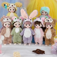 QUANTUMSKY Cute BJD Doll, Movable Joints Lifelike Mini Girl Doll, BJD Doll Cute 17cm Colorful Movabl