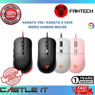 Fantech KANATA VX9 / KANATA S VX9S - BLACK / PINK WHITE Pro Gaming Mouse Mice Wired 3600DPI 7200DPI