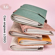 (Can Engrave Logo) A6 travel diary, retro girls' journal, 96 pages, lined student notebook, notepad,