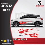 Proton X50 body sticker set