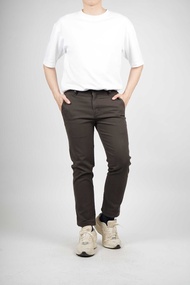 DP | Slim Fit Army Coffee Cotton Pants - DC30361