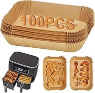 Usper Air Fryer Disposable Paper Liners for Ninja Dual Air Fryer, 8.7inch Airfryer Parchment Liner A