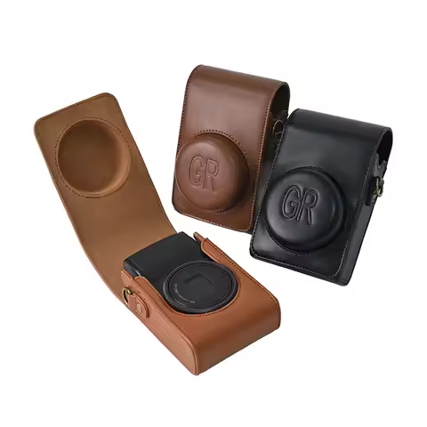 Retro GR PU Leather Camera Bag Shoulder Strap Hard Case For Ricoh GR II III IIIx GRII GRIII GRIIIx G