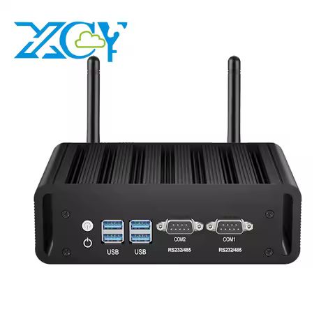 XCY X31G Fanless IPC Mini PC Intel Core i5-8250U 2x RS232/485 COM 2x Gigabit Ethernet 6x USB HDMI VG