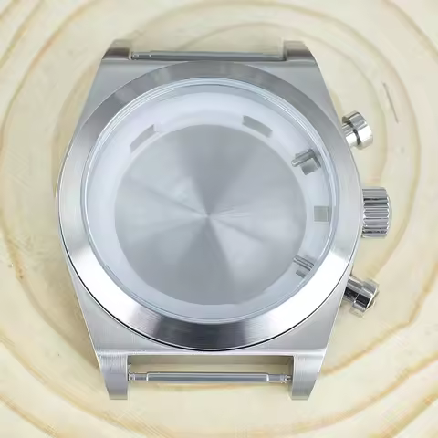 46mm Dive Watch Case Watches Accessories Brushed Polished Stainless Steel Waterproof For Miyota OS00