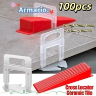 ARMARIO 100pcs Tile Spacers, Professional Thickened Ceramic Leveler,  DIY Clamp Reusable Alignment S