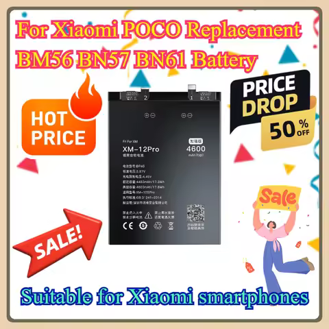For Xiaomi POCO X3 Pro NFC F3 GT F1 F2 M3 M4 POCOPHONE Redmi K40 Pro K30 K20 9T Replacement BM56 BN5