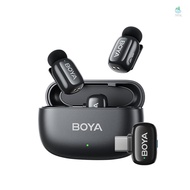 BOYA mini One-Trigger-Two 2.4G Wireless Microphone System Phone Microphone Mini Lapel Mic AI Voice C