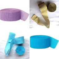 Crepe Paper 82FT Party Streamers Roll Birthday Wedding Hanging Craft Decor DIY