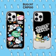 CASETiY Bugcat Capoo Sticker Magnetic Case For iPhone 16 16Pro 11 12 13 14 15 Plus Pro Max Hard Clea