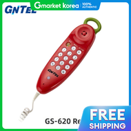LG | Lg Gntel One-Piece Wall-Mounted Corded Phone Redial Office Phone /Gs-620/Red