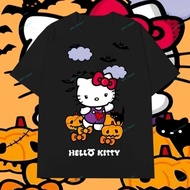 COD (Bangkok Delivery) halloween T-Shirt Pumpkin Hello Kitty Tshirt Gift Comfortable To Wear.