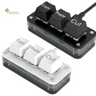 Customizable 3 Key Macropad Mini Gaming Keyboard for Programming