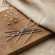 9 cm Long Stainless Steel Mattress Needles Premium Mattress Tailors, Pack of 10