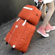 Storage Outdoor Bag Trolley Bag Student Luggage Bag Popular Living School Pull Canvas Fashion Men and Women Travel Bag Couple KUE2