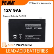 Y-Solar 12V 9AH แบตเตอรี่ตะกั่ว-กรด แบตเตอรี่แห้ง แหล่งจ่ายไฟสํารอง แบตเตอรี่ ไฟฉุกเฉิน อุปกรณ์การเก