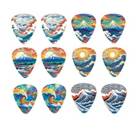 12-piece colorful guitar pick accessories for elec 12 Pieces colorful guitar pick accessories Electr