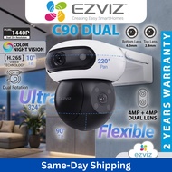 [READY STOCK] HIK EZVIZ C90 Dual Lens (4MP + 4MP) Dual Rotation Pan/Tilt Two-Way Talk Color Night Vi