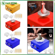 [Wishshopelxn] Mini Pottery Wheel Turntable Tabletop Pottery Machine Tabletop Electric Pottery