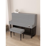 Piano dust cover Yamaha half cover retro light luxury KAWAI piano cover modern simple piano stool cover can be customize