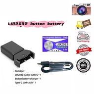 USB Type C Coin Battery with Charger for LIR2032, LIR2016, LIR2025, LIR1632, LIR1025,LIR1620, LIR122