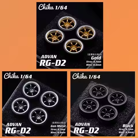 1/64 Nabes X Chika Advan RGD2 8.9/9.7mm Modified Wheel Hub Metal Independent Edge Throwing Suitable 