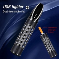 TERLARIS PIPA FILTER ROKOK 3IN1 ASBAK LIGHTER HOLDER PORTABLE GREEN CIGARETTE/ | COD