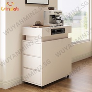 Light Luxury Simple Island Cabinet Household Rock Board Island Cabinet Movable Storage Edge Cabinet 