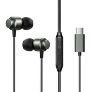 JR-EC06 TYPE-C 入耳式金屬線控耳機 黑色 打電話聽歌